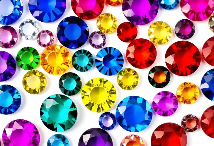 Colorful Gemstones Round and Oval Collection